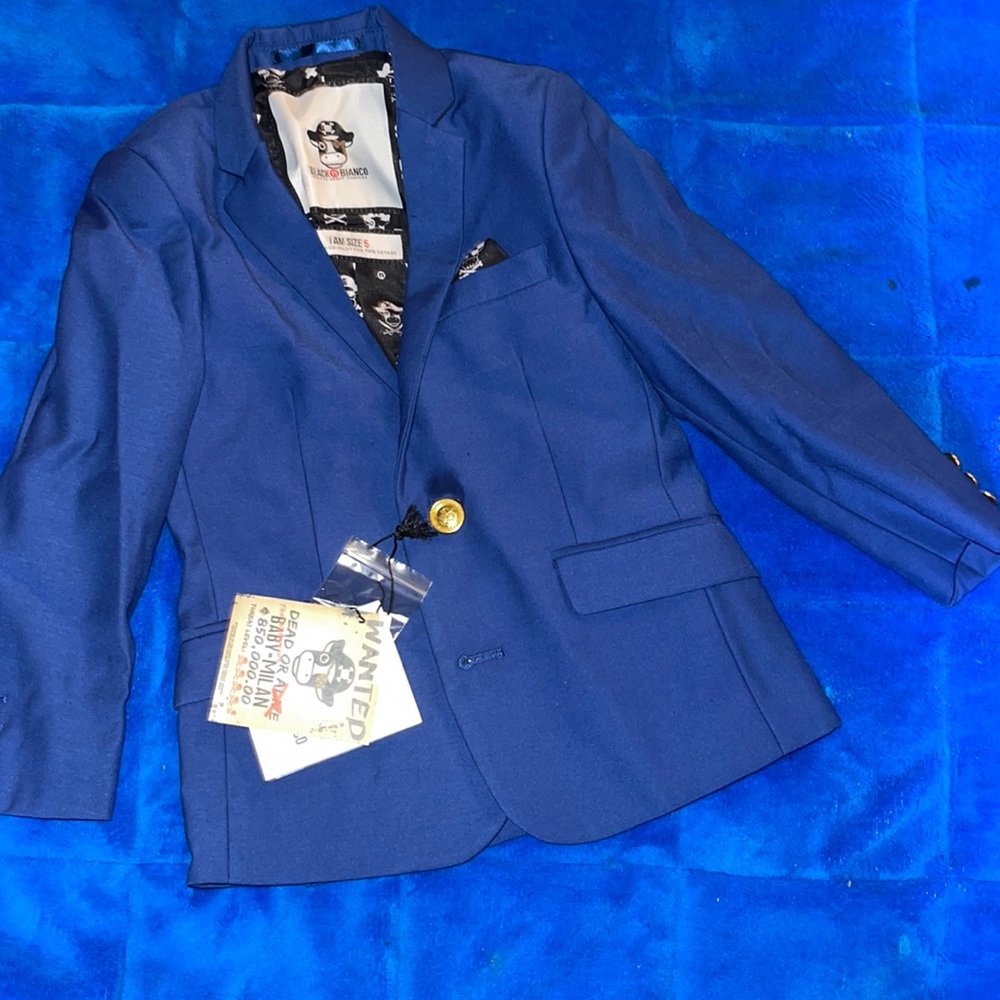 Blue BLACK n BIANCO boys blazer
